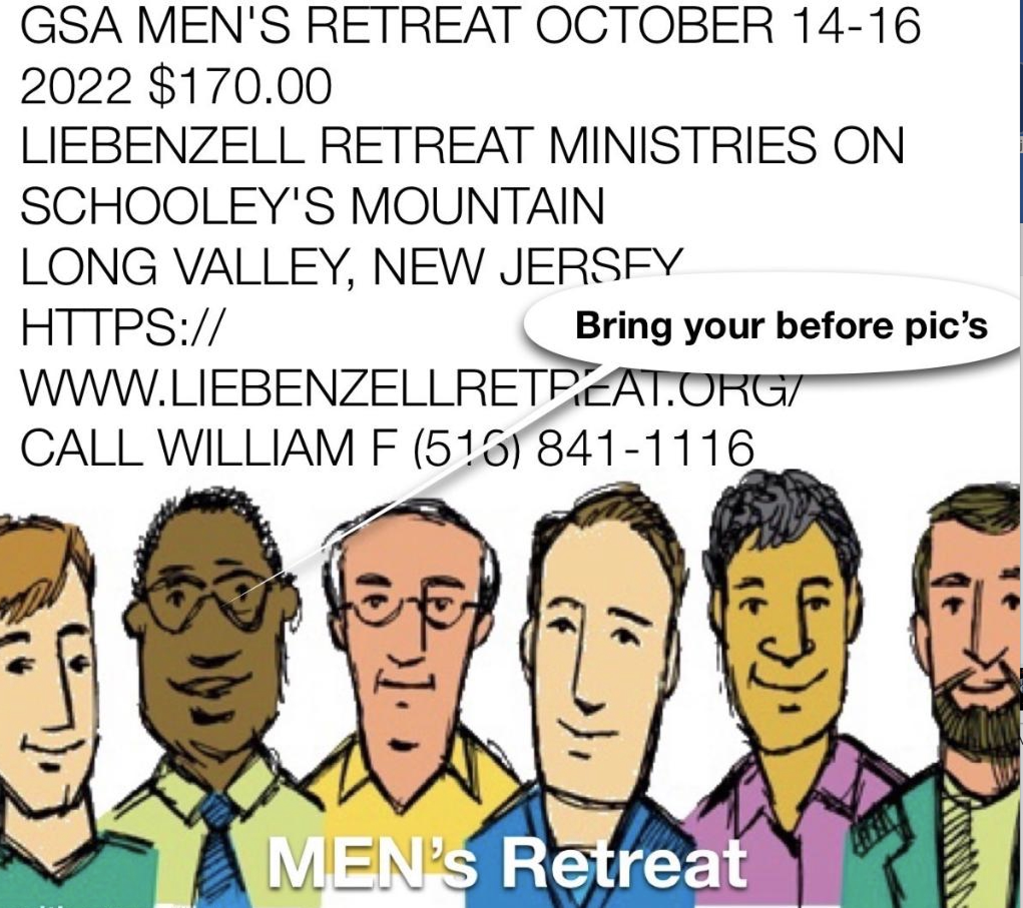 GSA MEN'S RETREAT OCTOBER 14-16 2022 