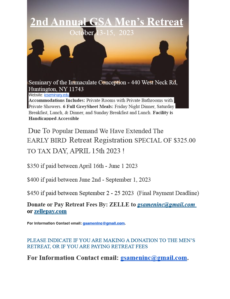 Men's 2nd Annual Retreat October 11-13, 2023 Image